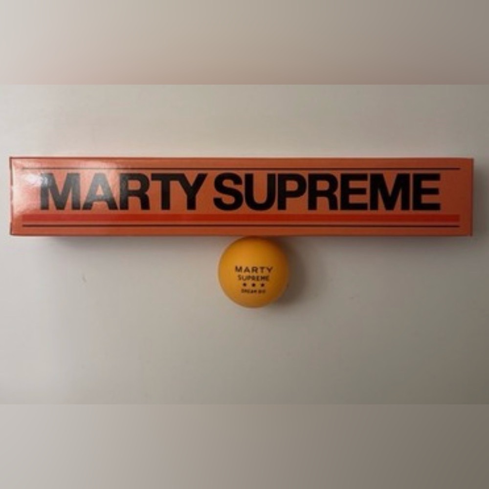 ✨ MARTY SUPREME RARE! FULL Box of ping pong balls from NYC movie premiere! ✨ - Picture 3 of 11